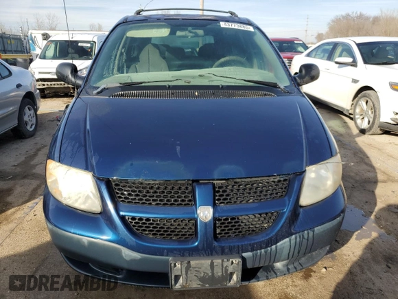 2002 Dodge Caravan with VIN 1B4GP25R42B592214, listed as a Copart auction lot 43773885 with 166,052 mi miles and Salvage title. Bid and sale history available at DreamBid. Image 5.