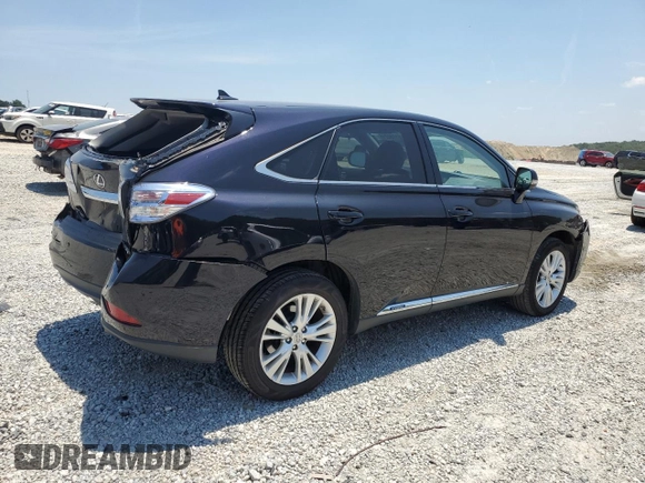2011 Lexus RX 450h with VIN JTJZB1BA6B2004703, listed as a Copart auction lot 61730215 with 185,388 mi miles and Salvage title. Bid and sale history available at DreamBid. Image 3.