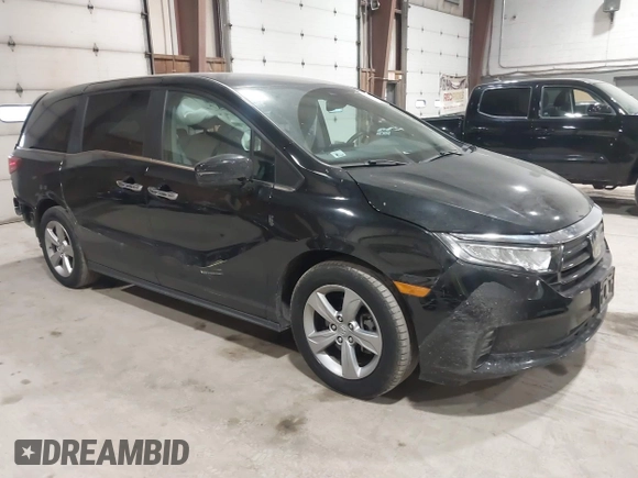 2022 Honda Odyssey EX with VIN 5FNRL6H54NB048160, listed as a IAAI auction lot 41632200 with 13,636 mi miles and . Bid and sale history available at DreamBid. Image 1.