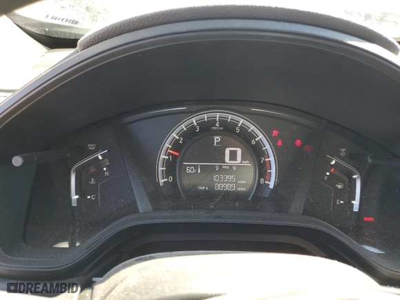 2018 Honda CR-V LX with VIN 2HKRW5H34JH416722, listed as a Copart auction lot 47566165 with 103,395 mi miles and Salvage Title. Bid and sale history available at carsss.com. Image 9.