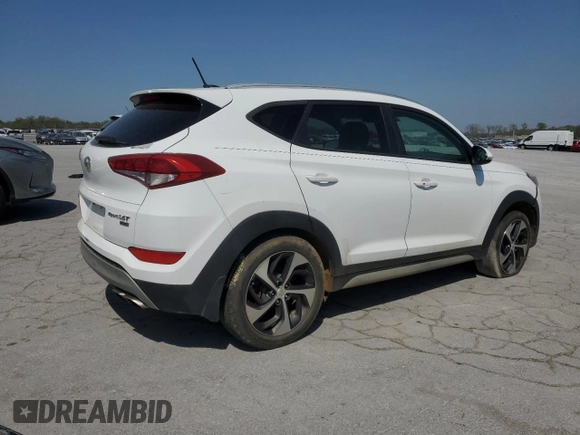 2017 Hyundai Tucson Limited z VIN KM8J3CA28HU386339, wystawiony jako Copart lot #52775125 z przebiegiem 166 900 mil mil oraz Czysty tytuł • Clean title. Historia ofert i sprzedaży dostępna na DreamBid. Obrazek 3.