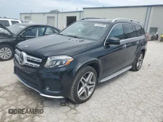 2017 Mercedes-Benz GLS 550 with VIN 4JGDF7DE1HA877502, listed as a Copart auction lot 63343305 with 31,567 mi miles and Salvage title. Bid and sale history available at DreamBid. Image 1.