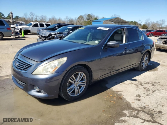 2011 Infiniti G37 Sedan Journey with VIN JN1CV6AP2BM502715, listed as a Copart auction lot 46611015 with 218,649 mi miles and Salvage Title. Bid and sale history available at carsss.com. Image 1.