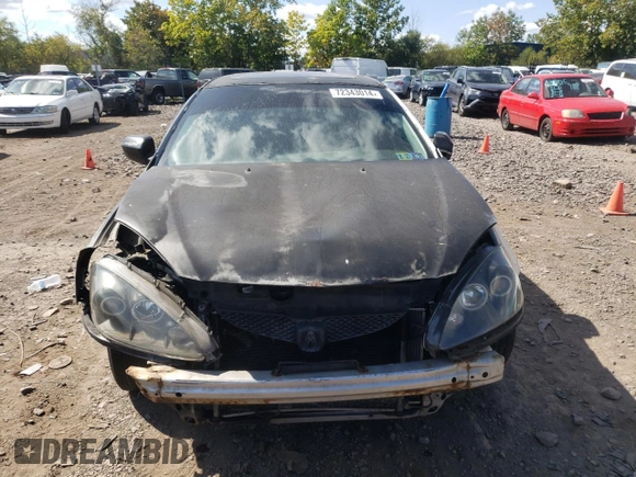 2005 Acura RSX with VIN JH4DC54885S018438, listed as a Copart auction lot 72343014 with Not Provided miles and Salvage Title. Bid and sale history available at carsss.com. Image 5.