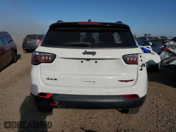 2021 Jeep Compass Trailhawk with VIN 3C4NJDDB9MT511835, listed as a Copart auction lot 63119815 with 79,360 mi miles and Salvage title. Bid and sale history available at DreamBid. Image 6.