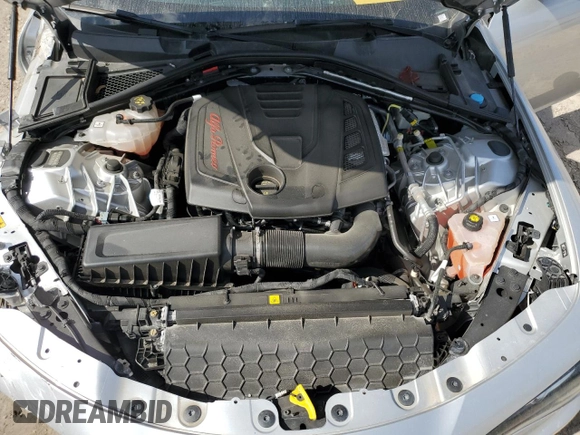 2021 Alfa Romeo Giulia Ti Sport with VIN ZARFAMBNXM7639691, listed as a Copart auction lot 48665115 with Not provided miles and Salvage title. Bid and sale history available at DreamBid. Image 11.