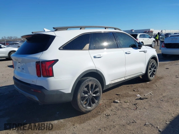 2023 Kia Sorento X-Line SX Prestige with VIN 5XYRKDLF5PG231554, listed as a IAAI auction lot 41229404 with 10,262 mi miles. Bid and sale history available at carsss.com. Image 4.