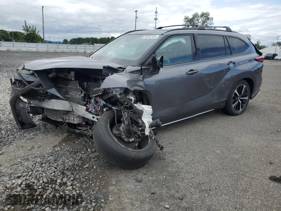 2021 Toyota Highlander XSE with VIN 5TDJZRBH0MS104704, listed as a Copart auction lot 59743145 with Not provided miles and Salvage title. Bid and sale history available at DreamBid. Image 1.