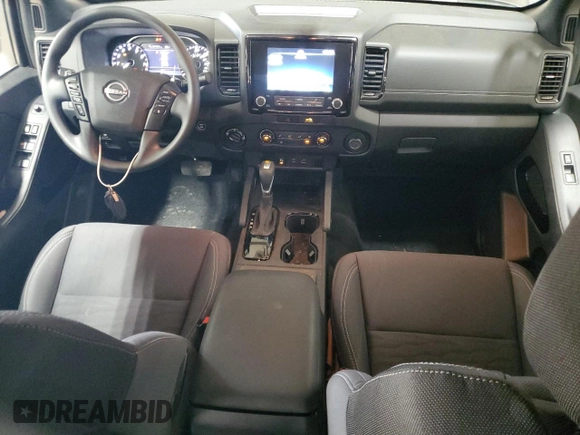 2023 Nissan Frontier SV with VIN 1N6ED1EK9PN607356, listed as a Copart auction lot 64363254 with 15,065 mi miles and Salvage Title. Bid and sale history available at carsss.com. Image 8.