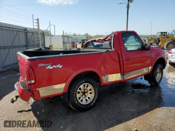 2001 Ford F-150 XL z VIN 2FTRF18W21CA50638, wystawiony jako Copart lot #53474355 z przebiegiem Nie podano mil oraz Nie do naprawy • Non repairable. Historia ofert i sprzedaży dostępna na DreamBid. Obrazek 3.