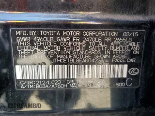 2015 Lexus GS 350 with VIN JTHCE1BL8FA004228, listed as a Copart auction lot 60404835 with 218,374 mi miles and Clean title. Bid and sale history available at DreamBid. Image 12.