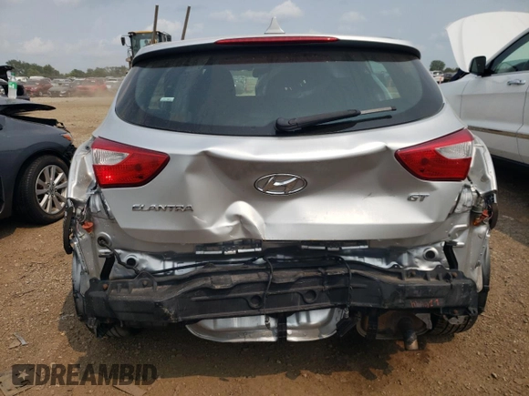 2013 Hyundai Elantra GT with VIN KMHD35LE8DU120376, listed as a Copart auction lot 64396604 with 87,682 mi miles and Salvage Title. Bid and sale history available at carsss.com. Image 6.