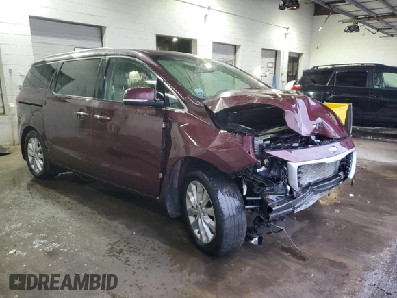2016 Kia Sedona SX with VIN KNDMC5C1XG6184283, listed as a Copart auction lot 47830095 with 109,445 mi miles and Salvage Title. Bid and sale history available at carsss.com. Image 4.