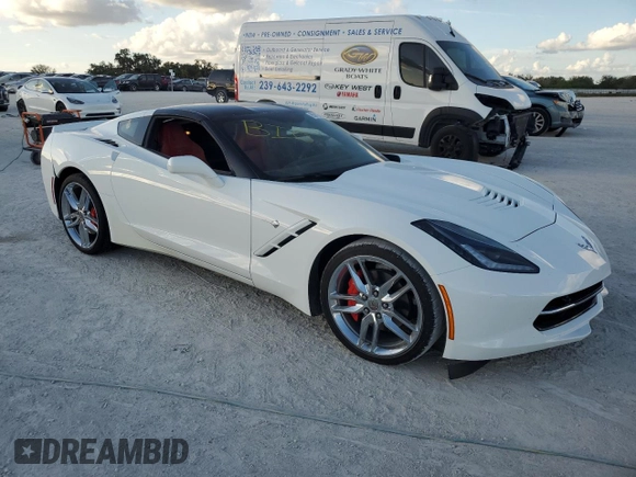 2016 Chevrolet Corvette 2LT with VIN 1G1YC2D75G5107399, listed as a Copart auction lot 85812744 with 27,805 mi miles and Salvage Title. Bid and sale history available at carsss.com. Image 4.