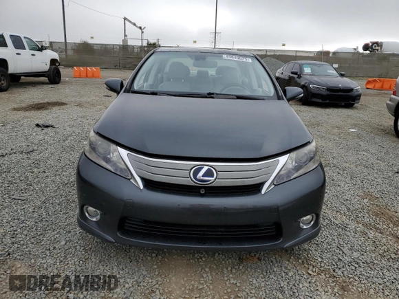 2010 Lexus HS 250h with VIN JTHBB1BA6A2011118, listed as a Copart auction lot 49849025 with 159,276 mi miles and Salvage Title. Bid and sale history available at DreamBid. Image 5.