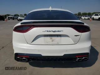 2020 Kia Stinger GT1 with VIN KNAE45LC8L6080384, listed as a Copart auction lot 74575904 with 61,958 mi miles and Salvage Title. Bid and sale history available at DreamBid. Image 6.