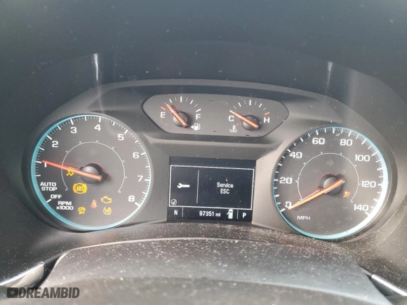 2019 Chevrolet Equinox LS with VIN 3GNAXHEV3KS606558, listed as a Copart auction lot 46854435 with 97,351 mi miles and Salvage Title. Bid and sale history available at carsss.com. Image 9.