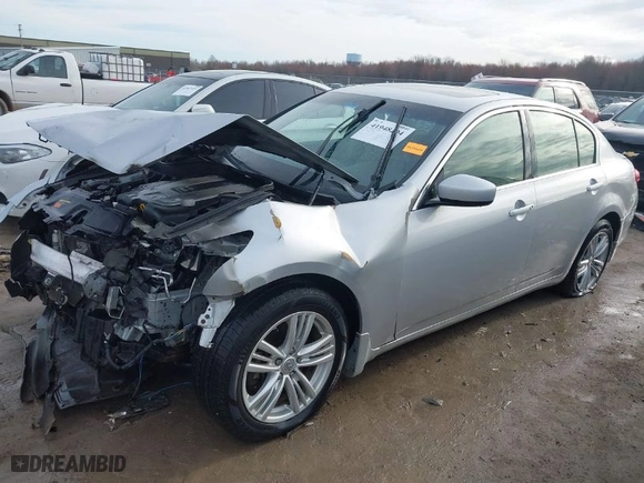 2013 Infiniti G37 Sedan x with VIN JN1CV6AR4DM352739, listed as a IAAI auction lot 41948294 with 98,324 mi miles. Bid and sale history available at carsss.com. Image 2.