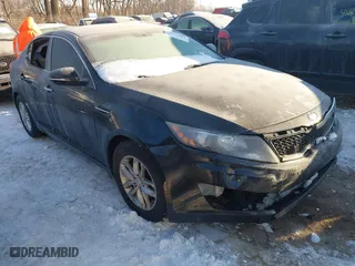 2013 Kia Optima LX with VIN 5XXGM4A74DG247080, listed as a IAAI auction lot 41345841 with 242,466 mi miles. Bid and sale history available at carsss.com. Image 1.
