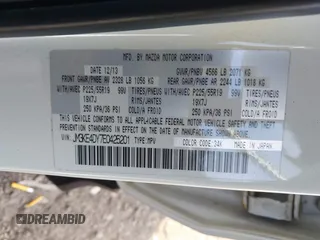 2014 Mazda CX-5 Grand Touring with VIN JM3KE4DY7E0425201, listed as a IAAI auction lot 41803597 with 118,867 mi miles. Bid and sale history available at carsss.com. Image 9.