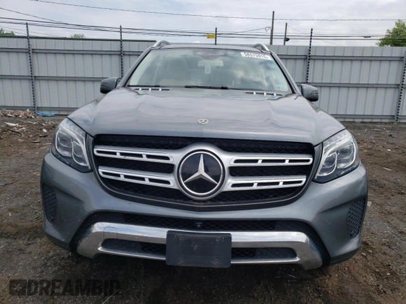 2017 Mercedes-Benz GLS 450 with VIN 4JGDF6EE4HA954520, listed as a Copart auction lot 58575915 with 123,218 mi miles and Salvage title. Bid and sale history available at DreamBid. Image 5.