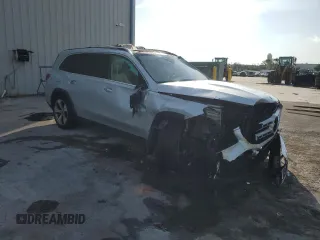 2021 Mercedes-Benz GLS 450 with VIN 4JGFF5KE4MA485253, listed as a Copart auction lot 58625715 with Not provided miles and Salvage title. Bid and sale history available at DreamBid. Image 4.