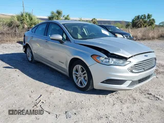 2018 Ford Fusion Hybrid S with VIN 3FA6P0UU8JR244912, listed as a IAAI auction lot 41742940 with 65,885 mi miles. Bid and sale history available at carsss.com. Image 1.