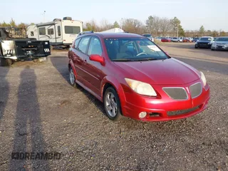 2008 Pontiac Vibe with VIN 5Y2SL65848Z402502, listed as a IAAI auction lot 41393454 with 208,097 mi miles. Bid and sale history available at carsss.com. Image 1.