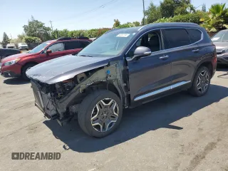 2021 Hyundai Santa Fe Hybrid Limited with VIN KM8S5DA18MU002923, listed as a Copart auction lot 64504734 with 37,445 mi miles and Salvage Title. Bid and sale history available at carsss.com. Image 1.