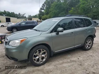 2015 Subaru Forester Touring z VIN JF2SJAWC0FH561212, wystawiony jako Copart lot #56470495 z przebiegiem 100 730 mil mil oraz Szkoda całkowita • Salvage title. Historia ofert i sprzedaży dostępna na DreamBid. Obrazek 1.