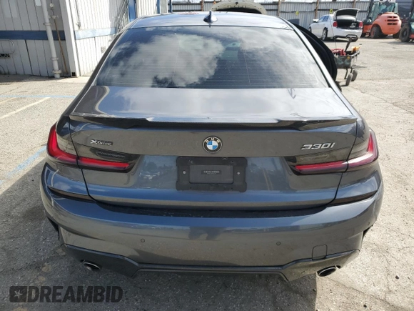 2022 BMW 3 Series 330i xDrive with VIN 3MW5R7J02N8C25100, listed as a Copart auction lot 48193255 with 37,122 mi miles and Salvage Title. Bid and sale history available at carsss.com. Image 6.