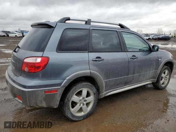 2005 Mitsubishi Outlander z VIN JA4LZ41F75U601526, wystawiony jako Copart lot #50974665 z przebiegiem 265 611 mil mil oraz Szkoda całkowita • Salvage title. Historia ofert i sprzedaży dostępna na DreamBid. Obrazek 3.