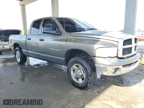 2005 Dodge Ram 2500 SLT with VIN 3D7KR28C85G773185, listed as a Copart auction lot 68226534 with 313,971 mi miles and Salvage Title. Bid and sale history available at carsss.com. Image 4.