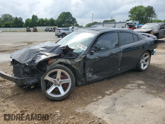 2012 Dodge Charger RT with VIN 2C3CDXCT3CH302984, listed as a Copart auction lot 54577455 with 108,670 mi miles and Salvage Title. Bid and sale history available at DreamBid. Image 1.