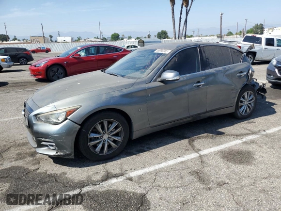 2015 Infiniti Q50 Premium z VIN JN1BV7APXFM335902, wystawiony jako Copart lot #59996905 z przebiegiem 88 893 mil mil oraz Szkoda całkowita • Salvage title. Historia ofert i sprzedaży dostępna na DreamBid. Obrazek 1.