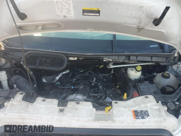 2023 Ford Transit with VIN 1FDBF6PG6PKB82634, listed as a Copart auction lot 55140175 with Not provided miles and Salvage title. Bid and sale history available at DreamBid. Image 11.