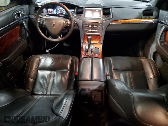 2014 Lincoln MKS with VIN 1LNHL9EKXEG608403, listed as a Copart auction lot 45515075 with 155,508 mi miles and Salvage Title. Bid and sale history available at DreamBid. Image 8.