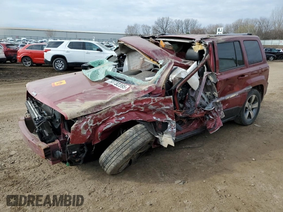 2017 Jeep Patriot High Altitude with VIN 1C4NJPFA5HD169107, listed as a Copart auction lot 50732395 with Not Provided miles and Non Repairable. Bid and sale history available at carsss.com. Image 1.
