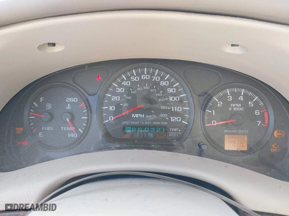 2001 Chevrolet Impala LS with VIN 2G1WH55K119294518, listed as a IAAI auction lot 41643751 with 285,948 mi miles. Bid and sale history available at carsss.com. Image 7.