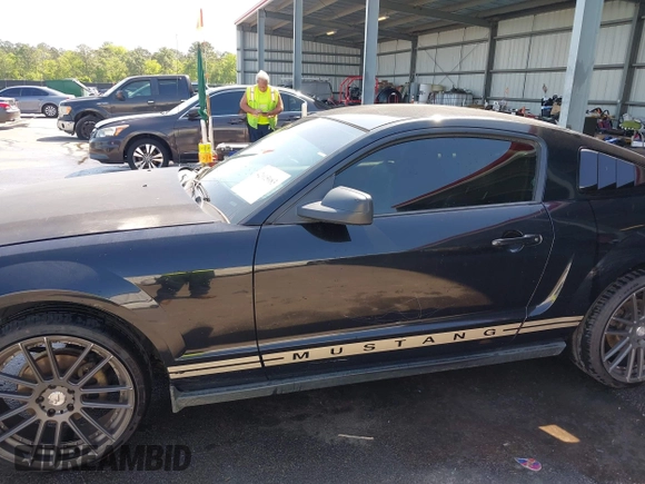 2005 Ford Mustang Deluxe with VIN 1ZVFT80N455122217, listed as a IAAI auction lot 42015083 with 154,396 mi miles. Bid and sale history available at carsss.com. Image 6.