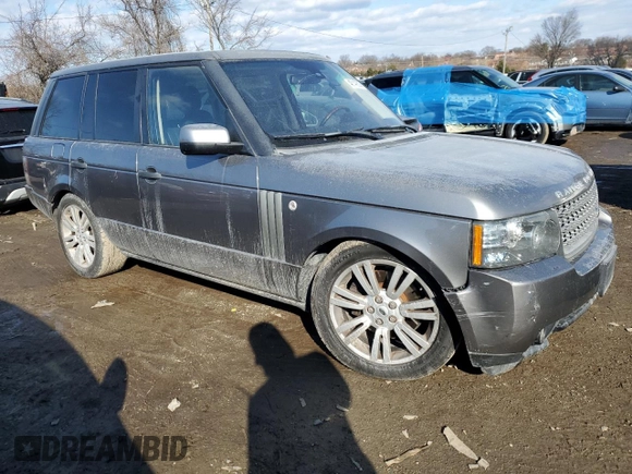 2010 Land Rover Range Rover HSE Lux with VIN SALMF1D47AA323775, listed as a Copart auction lot 42149255 with 150,392 mi miles and Salvage title. Bid and sale history available at DreamBid. Image 4.