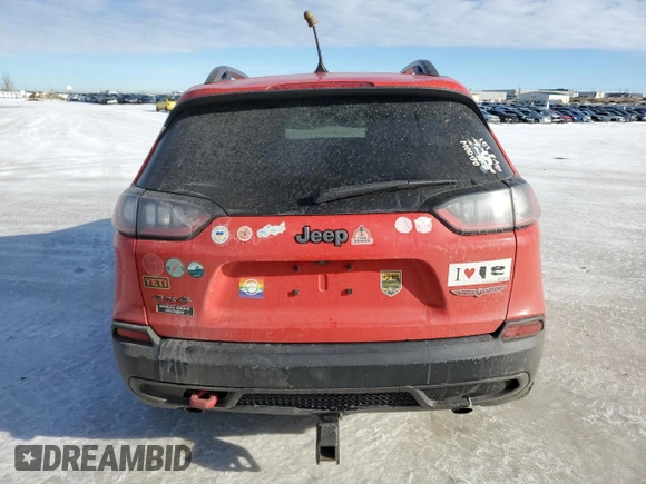 2019 Jeep Cherokee Trailhawk with VIN 1C4PJMBX7KD361816, listed as a Copart auction lot 46457465 with 244,301 mi miles and Salvage Title. Bid and sale history available at DreamBid. Image 6.