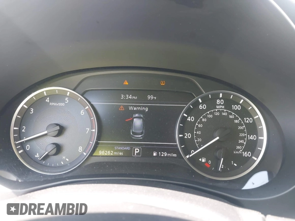2019 Infiniti QX50 LUXE with VIN 3PCAJ5M16KF119709, listed as a IAAI auction lot 41922353 with 96,262 mi miles. Bid and sale history available at carsss.com. Image 7.