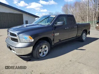 2018 Ram 1500 Tradesman z VIN 1C6RR7FM7JS273045, wystawiony jako Copart lot #49614095 z przebiegiem 68 568 mil mil oraz Czysty tytuł • Clean title. Historia ofert i sprzedaży dostępna na DreamBid. Obrazek 1.