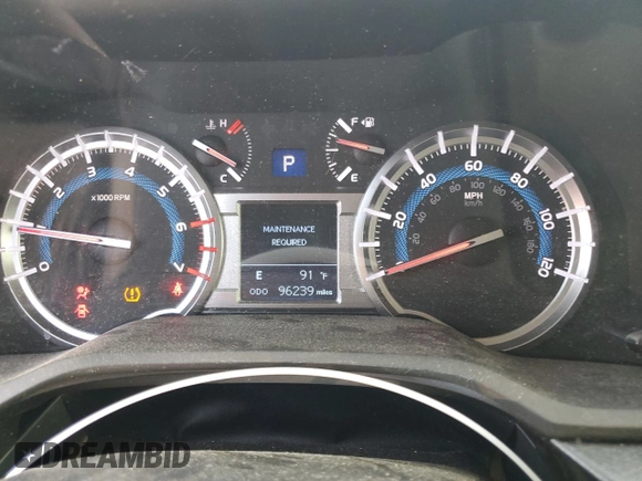 2018 Toyota 4Runner SR5 z VIN JTEBU5JR6J5593418, wystawiony jako Copart lot #60228085 z przebiegiem 96 239 mil mil oraz Szkoda całkowita • Salvage title. Historia ofert i sprzedaży dostępna na DreamBid. Obrazek 9.
