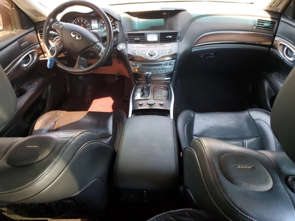 2013 Infiniti M with VIN JN1BY1AP3DM511240, listed as a Copart auction lot 49737185 with 116,644 mi miles and Salvage title. Bid and sale history available at DreamBid. Image 8.