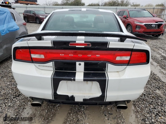 2014 Dodge Charger Police with VIN 2C3CDXAT2EH246008, listed as a Copart auction lot 80237444 with 128,592 mi miles and Salvage Title. Bid and sale history available at carsss.com. Image 6.