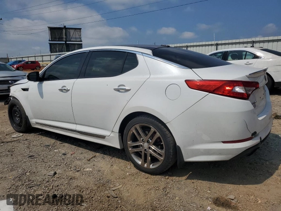 2013 Kia Optima SX with VIN 5XXGR4A60DG205952, listed as a Copart auction lot 63803755 with 177,008 mi miles and Salvage title. Bid and sale history available at DreamBid. Image 2.