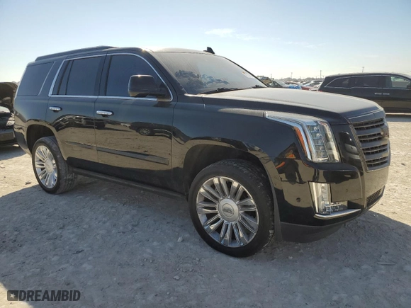 2017 Cadillac Escalade Platinum with VIN 1GYS3DKJ7HR400149, listed as a Copart auction lot 45758485 with 0 mi miles and Salvage Title. Bid and sale history available at carsss.com. Image 4.