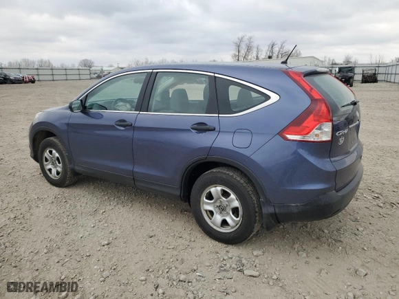 2013 Honda CR-V LX with VIN 2HKRM4H37DH677718, listed as a Copart auction lot 52511685 with 166,160 mi miles and Non Repairable. Bid and sale history available at carsss.com. Image 2.